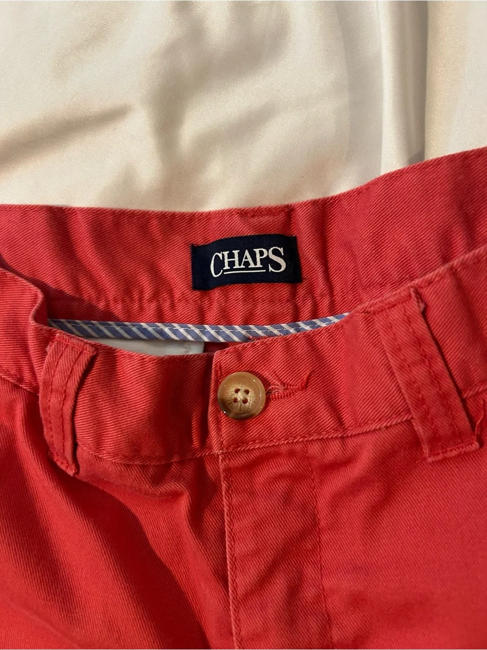 Chaps Boys Red Chino Pants Size 10 Straight Leg Preppy Casual